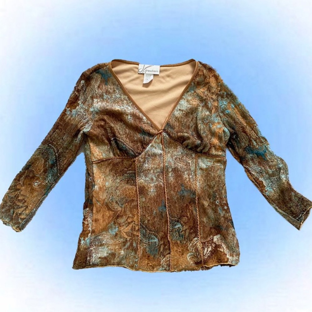 Vintage 3 quarter sleeve shirt